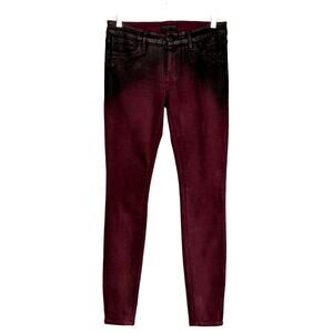 Koral jeans coated skinny merlot and black sz 29